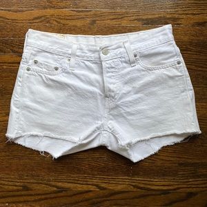 Levi’s White Shorts